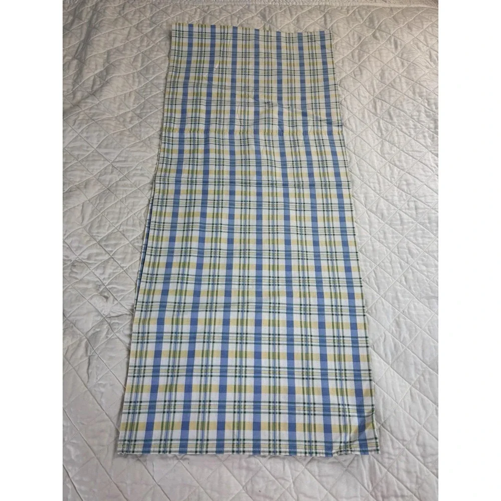Waverly‎ Window Valances Blue Yellow Plaid 73